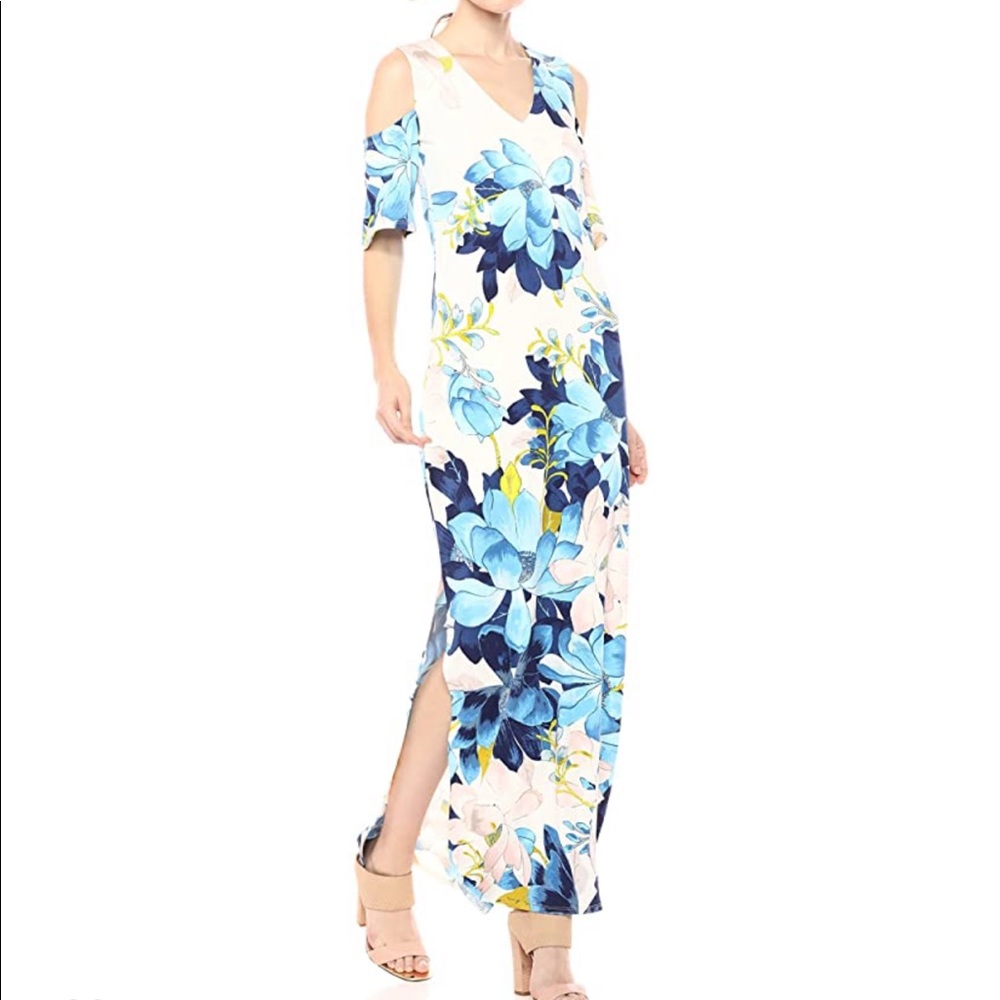 NWT Rachel Rachel Roy Floral Cold Shoulder Maxi